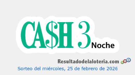 Cash Three Noche Sorteo 13812 Cash Three Noche Sorteo 13812