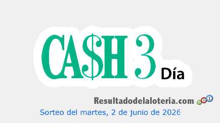 Cash Three Día Sorteo 6589