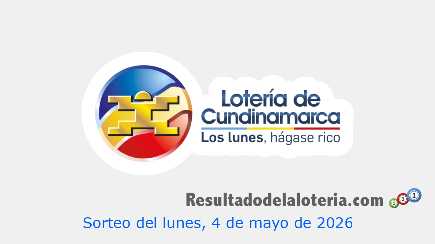 Lotería de Cundinamarca Sorteo 4801