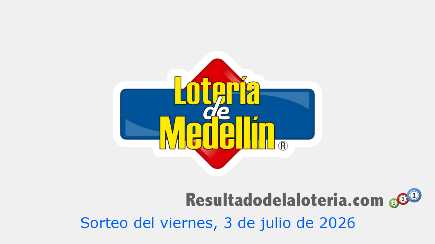 Lotería de Medellín Sorteo 4842 Lotería de Medellín Sorteo 4842