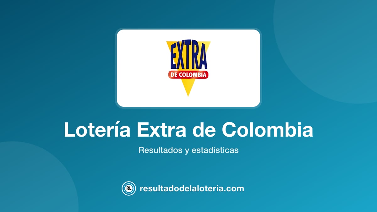 Resultado de Lotería Extra de Colombia del 25 de octubre de 2025