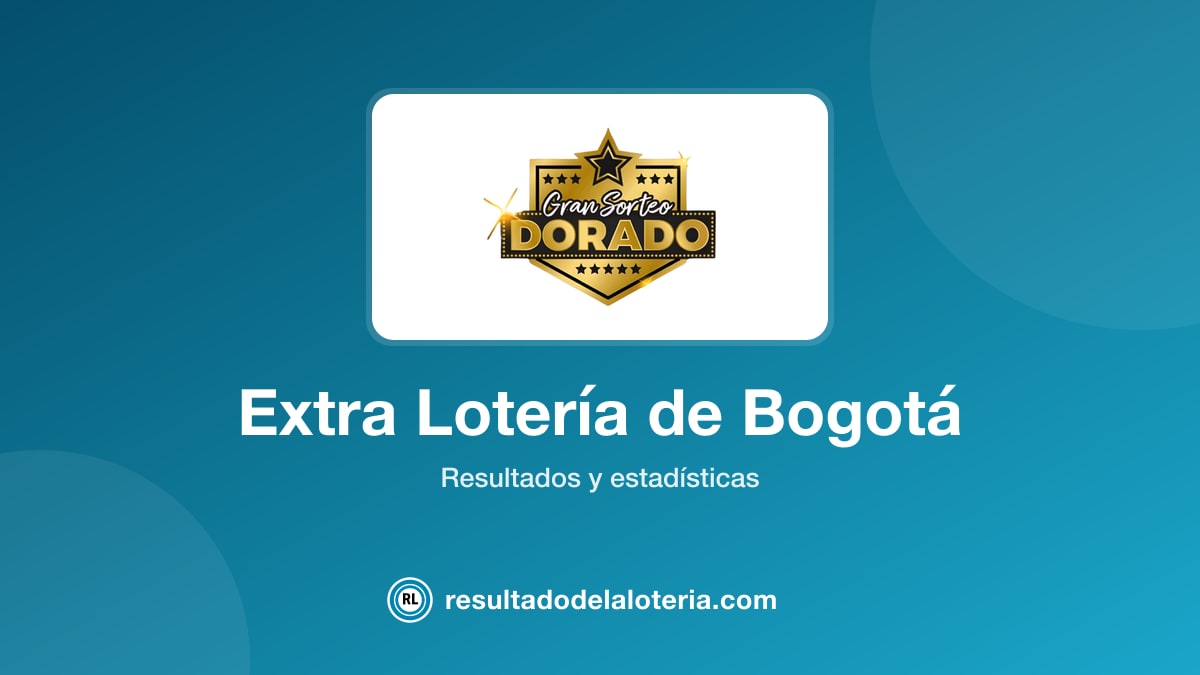 Resultado de Extra Lotería de Bogotá del 16 de mayo de 2026
