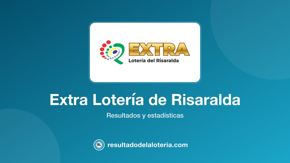 Resultado de Extra Lotería de Risaralda del 12 de julio de 2025