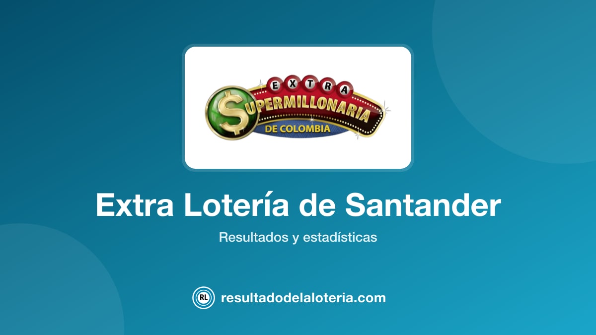 Resultado de Extra Lotería de Santander del 9 de noviembre de 2021