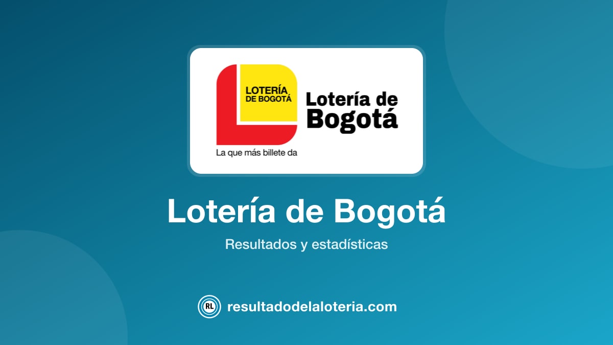 Resultado de Lotería de Bogotá del 9 de julio de 2026