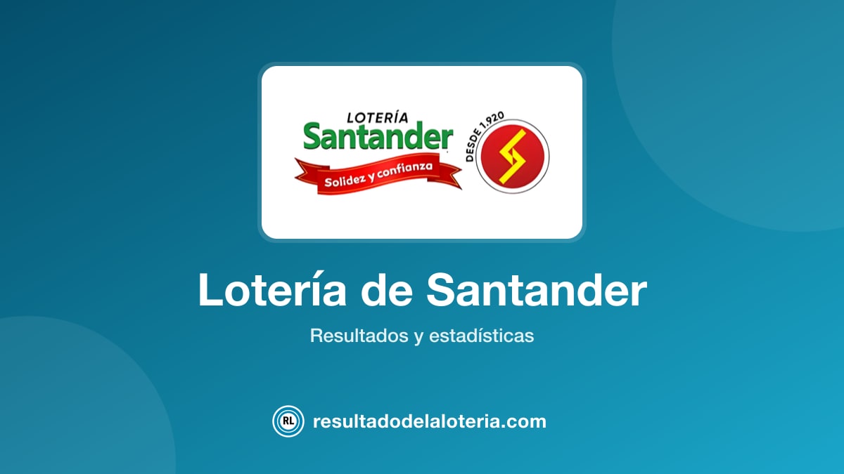 Resultado de Lotería de Santander del 13 de marzo de 2026