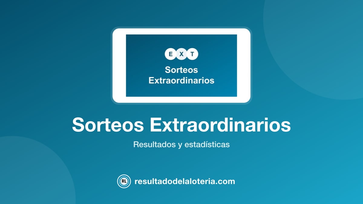 Resultado de Sorteos Extraordinarios del 12 de julio de 2025